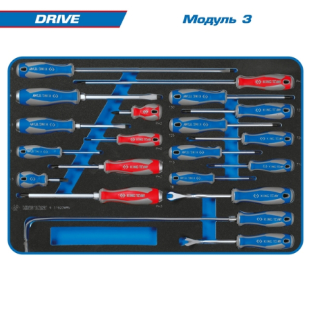 KING TONY 934-251MRV Набор инструментов “DRIVE”, 251 предмет, в красной тележке KING TONY 934-251MRV Набор инструментов “DRIVE”, 251 предмет, в красной тележке