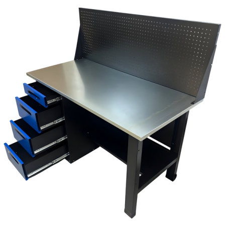 Верстак инструментальный однотумбовый, экран, Great Wolf GWT-V1400BL1