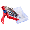 Набор вставок (бит) 1/4 дюйма, TORX, HEX, PZ, PH, SLOT, 28 предметов МАСТАК 058-10028C