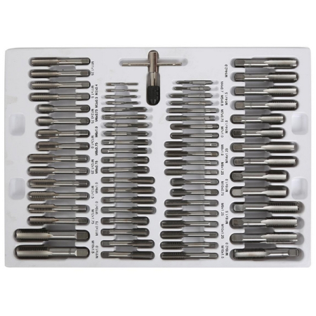 Набор метчиков и плашек, М2-М18, 110 предметов, Car-Tool CT-W0110