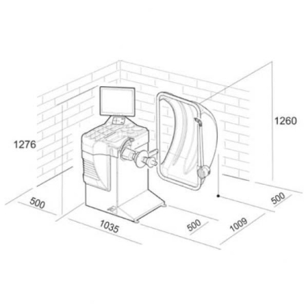Балансировочный станок автоматический M&B WB640N