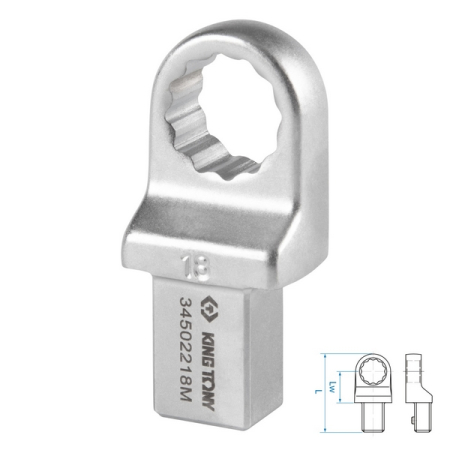 Насадка накидная серии FIT, 18 мм, 14x18 мм KING TONY 34502218M