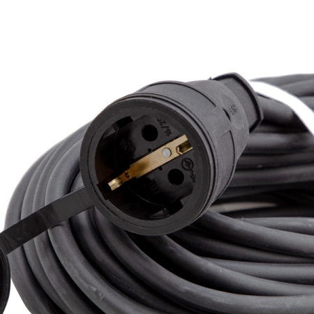 Удлинитель силовой 20 м, 16 А, тип УХз16, КГ 3x2.5 мм, 1 розетка, Сибртех 95896