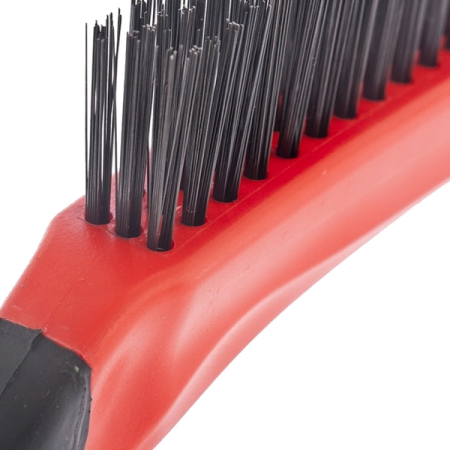 Щетка металлическая зачистная, трехрядная, двухкомпонентная рукоятка, Matrix 74833