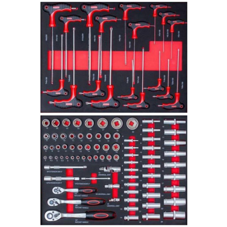 Тележка с 7 ящиками + ПОДАРОК инструмент, 250 предметов, KraftWell KRW-TTG+SET250