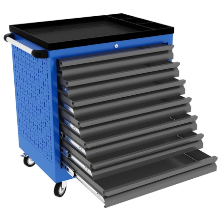 Тележка инструментальная, 7 ящиков, синяя, Верстакофф PROFFI 795.7
