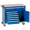 NORDBERG T8 Тележка инструментальная, 7 ящиков, отсек, синяя