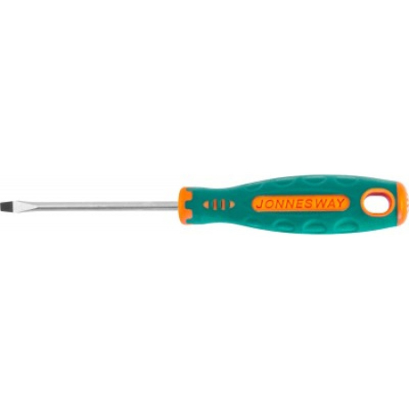 Отвертка стержневая шлицевая ANTI-SLIP GRIP, SL6.5х100 мм, Jonnesway, D71S6100