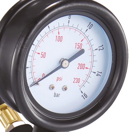 Пистолет для подкачки шин с аналоговым манометром, 16 бар, KraftWell KRWTG-A1