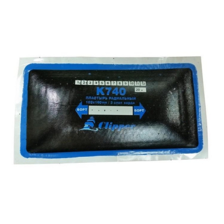 Пластырь кордовый радиальный 102х190 мм Clipper K740