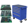 Тележка с инструментом, 5 ящиков, синяя, 232 предмета, СтанкоИмпорт BTD-271051CIS BLU 232