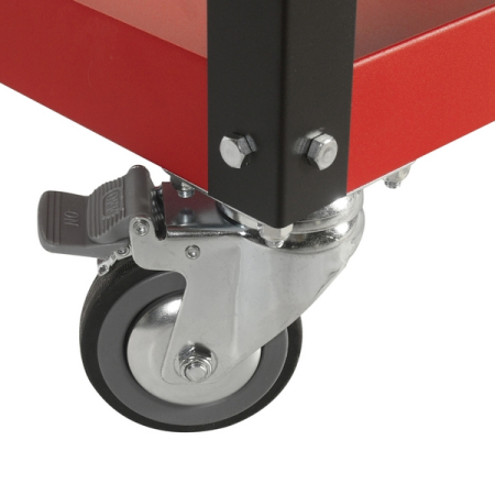 Тележка инструментальная открытая, 3 секции, красная JTC-5921