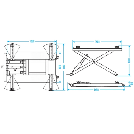 Nordberg N630-3G Подъемник ножничный электрогидравлический мобильный, 3 т, 220 В, серый