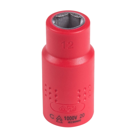 KING TONY 4335VE12M Головка торцевая диэлектрическая шестигранная 1/2”, 12 мм