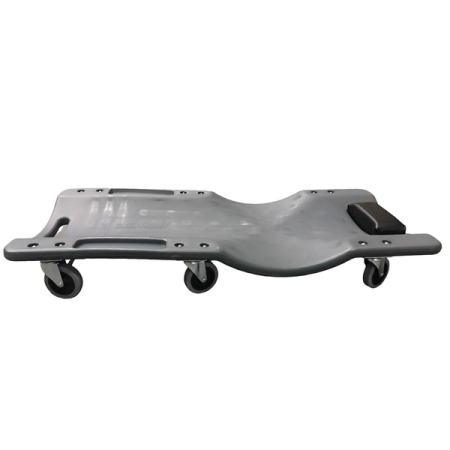 Лежак подкатной пластиковый с мягким подголовником KraftWell KRWTR-P