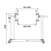Стенд для ремонта двигателя двухстоечный, 1 т, JTC-ES909 Стенд для ремонта двигателя двухстоечный, 1 т, JTC-ES909