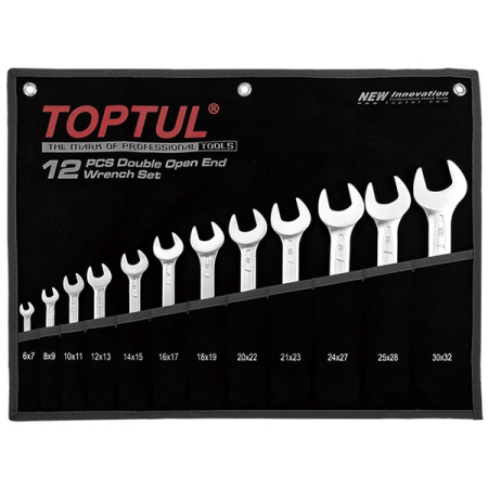 Набор рожковых ключей 6-32 мм, 12 предметов, TOPTUL GPAJ1202