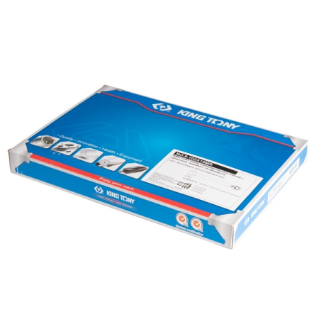 KING TONY 9-102A15MR Набор комбинированных трещоточных ключей, 8-22 мм, с адаптерами, ложемент, 15 предметов