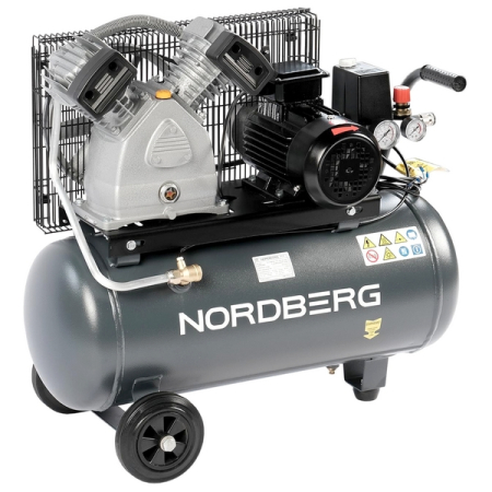 NORDBERG NCP50/420 Компрессор поршневой с ременной передачей 380В, ресив. 50л, 420л/мин