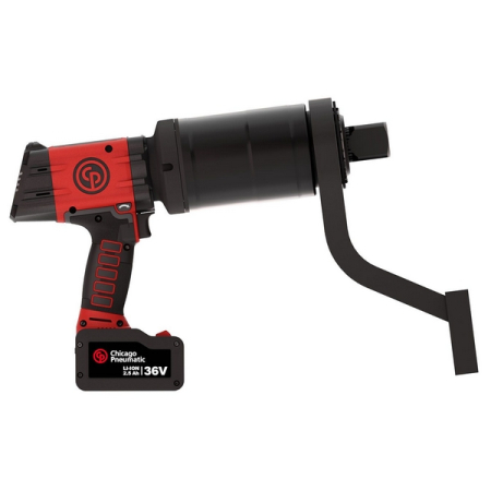 Гайковерт мультипликаторный аккумуляторный, квадрат 1.1/2 дюйма, 2600-8100 Нм, 36 В, комплект, Chicago Pneumatic CP8681