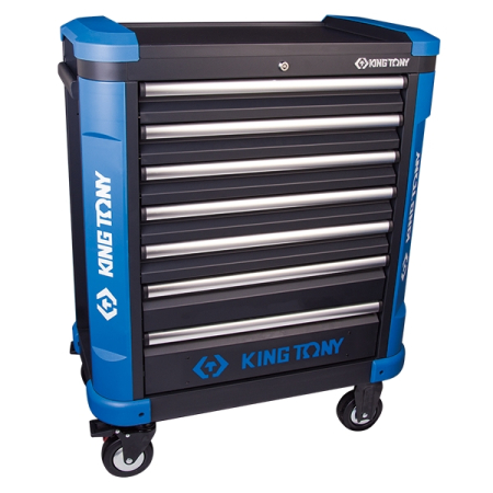 Тележка инструментальная, 7 ящиков, KING TONY 87G31-7B-BK
