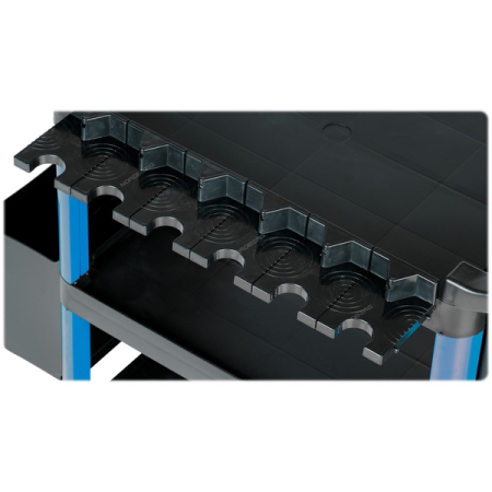 Nordberg T3B Тележка инструментальная, 3 пластиковые полки, синяя