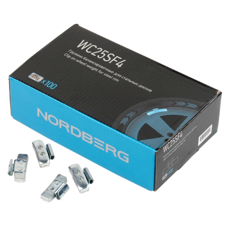 NORDBERG WC25SF4 Грузики балансировочные для стальных дисков Fe 25 г, 100 шт