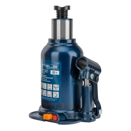 Домкрат гидравлический бутылочный телескопический, 8 т, 180-410 мм, Stels 51150