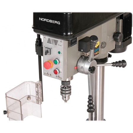 NORDBERG ND2554P Станок сверлильный 1100 Вт, 25 мм, 5 скоростей, нарезание резьбы, тиски