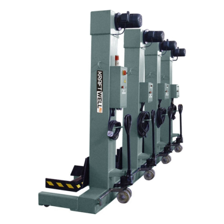Колонны подкатные электромеханические, 4x7,5 тонн, KRAFTWELL KRW4M7.5 (380V)