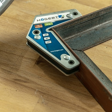 Магнитный угольник для сварки L-образный, 9 кг, 2 шт, HOEGERT HT3B665