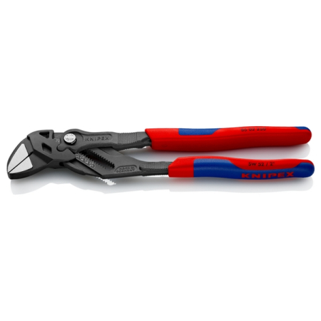 Клещи переставные, зев 52 мм, длина 250 мм, фосфатированные, двухкомпонентные ручки, KNIPEX KN-8602250SB