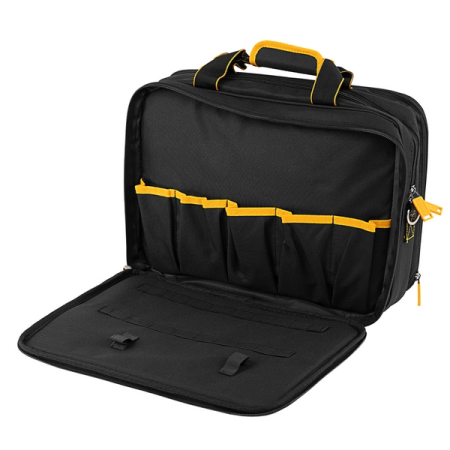 Сумка для инструмента, 400x170x300 мм, 3 отделения, 28 карманов, DENZEL 90295