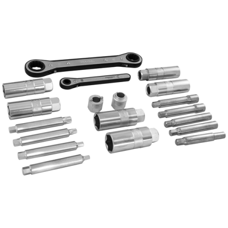 Набор для демонтажа гаек штоков амортизаторов, 19 предметов, Jonnesway AL010073