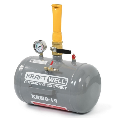 Бустер (инфлятор) для взрывной накачки шин, 19 л, KRAFTWELL KRWB-19