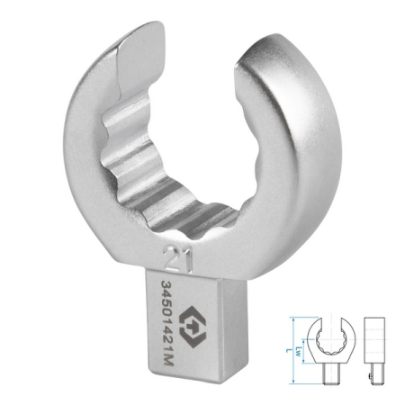 Насадка разрезная серии FIT, 21 мм, 9x12 мм KING TONY 34501421M
