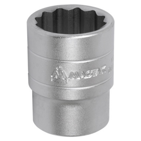Головка торцевая 1/2 дюйма двенадцатигранная 19 мм Мастак 000-42019 Головка торцевая 1/2 дюйма двенадцатигранная 19 мм Мастак 000-42019