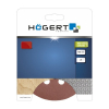 Круг шлифовальный на липучке с отверстиями 125 мм G100 (5 шт) HOEGERT HT8D123 Круг шлифовальный на липучке с отверстиями 125 мм G100 (5 шт) HOEGERT HT8D123