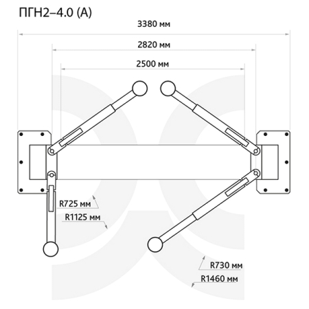 Подъемник автомобильный двухстоечный электрогидравлический, 4 т, СТАНКОИМПОРТ ПГН2-4.0 (А) (380В)
