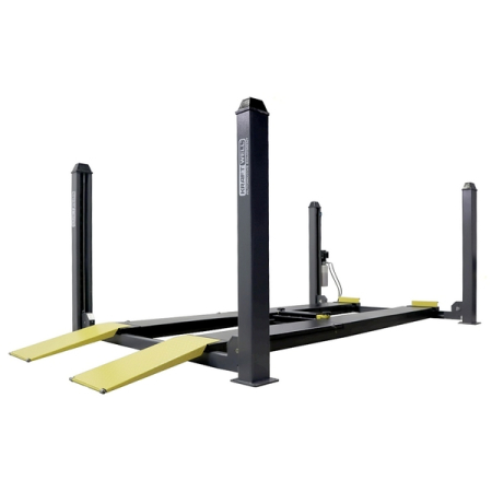 Подъемник 4-стоечный электрогидравлический, 4 т, платформы для сход-развала, KRAFTWELL QUATTRO 4W5.0