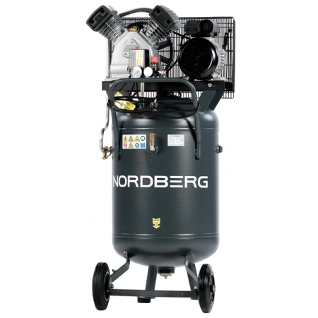 NORDBERG NCPV100/420 Компрессор вертикальный поршневой с ременной передачей 380В, ресив. 100л, 420л/мин