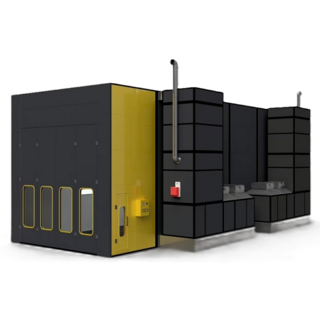 Покрасочно-сушильная камера индустриальная 15x5x4,5 м, 72000 м3/ч, KraftWell DEMETRA