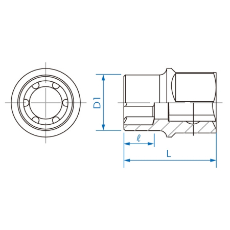 Головка торцевая RIBE M10S квадрат 1/2 дюйма, Toyota, King Tony 9AW4911
