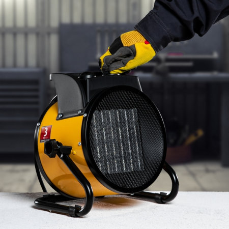 Тепловая пушка электрическая, керамический нагреватель, 230 В, 150 м3/ч, 3 кВт Denzel DHC 3-150