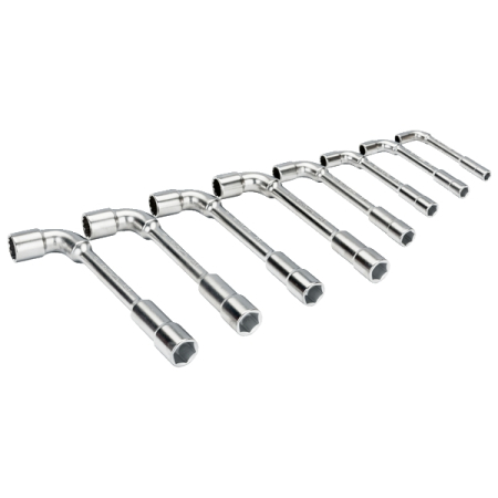 Набор ключей торцевых Г-образных 8-19 мм, 8 предметов, BAHCO 28M/8