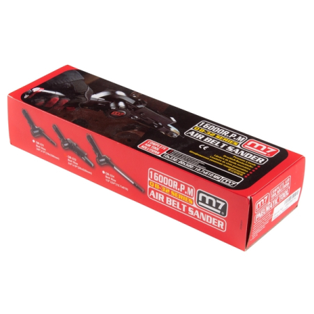 Пневматическая ленточная шлифовальная машина 20x520 мм, 16000 об/мин, MIGHTY SEVEN QB-322