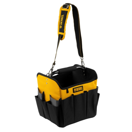 Сумка-переноска для инструмента, 260x240x300 мм, 22 кармана, DENZEL 90294