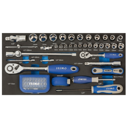 Ящик на колесах 3-в-1 с набором инструментов, 98 предметов, IRIMO 9021FTW520FF1