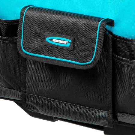 Сумка для инструмента, 460x240x340 мм, с выдвижной рукояткой и колесами, Gross 90277