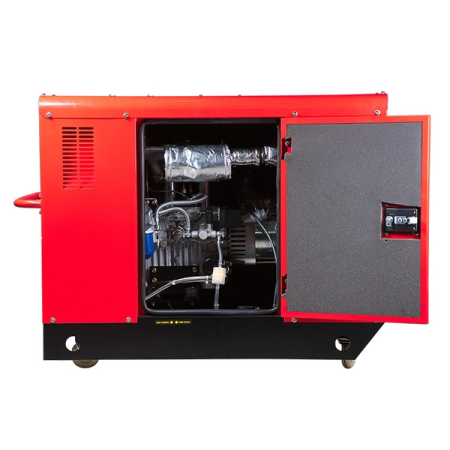 Электростанция дизельная с электростартером и коннектором автоматики, трехфазная, кожух, Fubag DS 14000 DAC ES